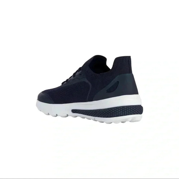 Geox Spherica Actif Men\'s Shoes Sneakers Sports Comfort Navy Blue Canvas Size 10